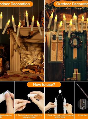 Remote Hanging Operated Battery Flameless Flutuante Candles,