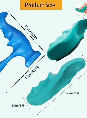 2Pcs T-shaped Massager Thumb Finger Pressure Press Trigger P