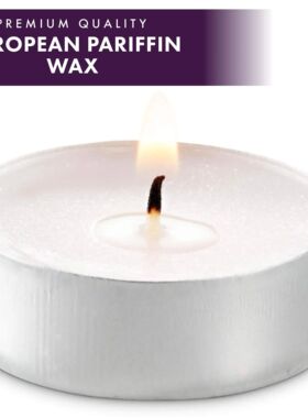 Pequenas velas votivas Tealight, Unscented Tea Lights, Sem f