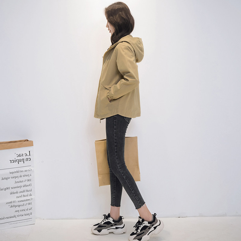 2022春秋新款小个子韩版短款夹克 芋媚短外套