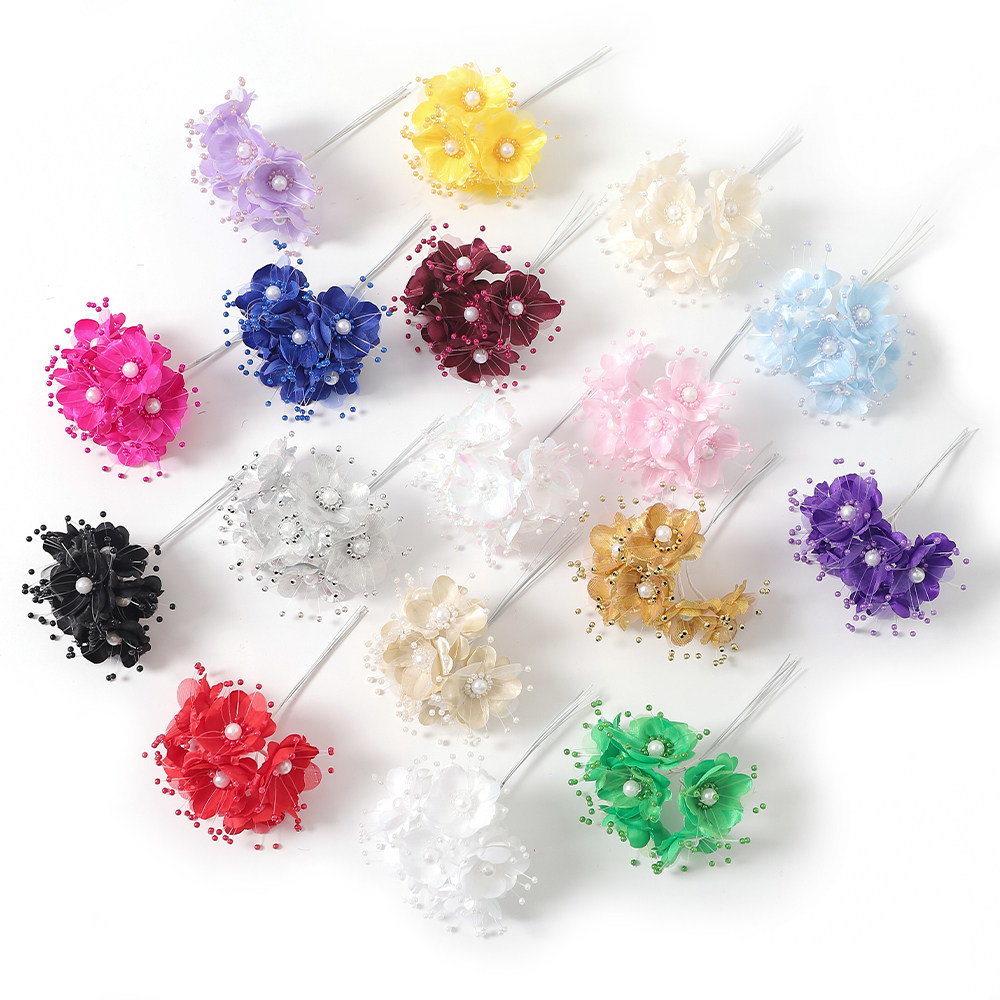 仿真珠子花迷你花束假花DIY手工材料配件新娘头饰花环 婚庆装饰,淘宝优惠券,粉丝福利购,淘宝优惠卷