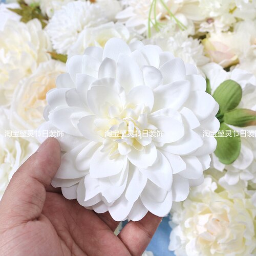 白色系仿真花朵装饰 绢花diy手工头饰 花艺配件谷美 家居婚庆装饰 - 图1