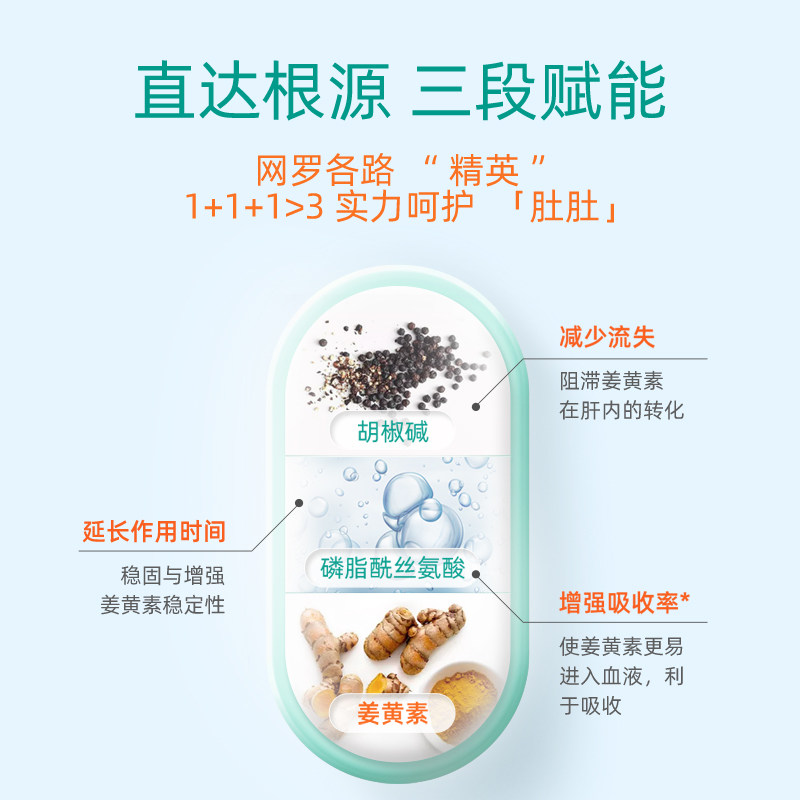 homair贺美尔内脏脂肪片姜黄素酵素 康哲海外膳食纤维/果蔬纤维