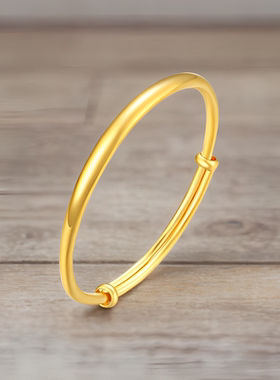 古法传承足金包银推拉女款手镯