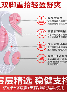 适用fila斐乐鱼刺足弓支撑鞋垫