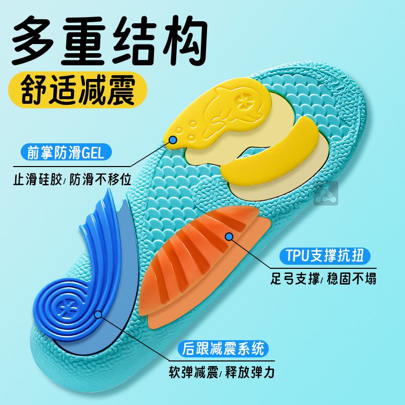 儿童足弓支撑鞋垫专业扁平足矫正垫防滑运动减震不塌陷鲸鱼足弓垫,淘宝优惠券,粉丝福利购,淘宝优惠卷