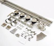 Solid Wood Door Mall Kitchen Door Jotting Door Slide Rail Bearing Stainless Steel Ramen Office Toilet Partition Broken Door Track