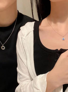 999纯银星星情侣项链异地发货