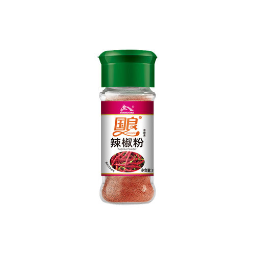国良红辣粉30克调味料现磨西餐烘培泡菜上色烧烤家用瓶装细辣椒粉 - 图3
