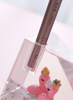 速发雪花火烈鸟力筒学生亚克笔入油笔文水晶工艺品学生桌面插具摆