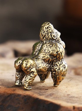 速发纯铜大猩猩 猩猩铜创件 金刚 铜猴摆意潮玩摆件