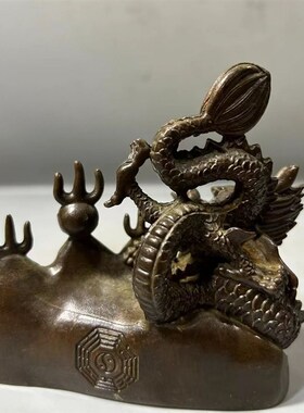 速发锌合金西火龙摆件火房避北角乾卦厨烧天门乾位男主人家居工艺