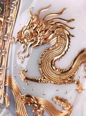 速发一心济佛12/16/1寸广斋龙王 像龙五爷财神神像汉白玉摆件办公