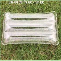 Transparent Inflatable Water Pillow Ice Pillow Outdoor Small Pillow Massage Water Bed Universal Sauna Pillow Hold Pillow Portable