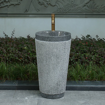 Stone Wash Basin Upright Post Basin integrated floor room Outdoor Handwashing pool Courtyard Garden Terrace Garden Terrace Wash table Home