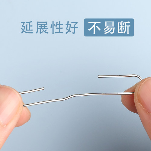 得力彩色回形针办公用品回型针别针曲别针大号文件夹书签收纳盒不锈钢u型固定文具大桶回旋针办公桌面收纳 - 图2