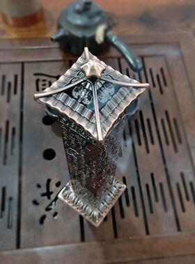 工大号心经艺品摆式 大号红铜用心件经柱 仿铜立熏香炉 家装饰香