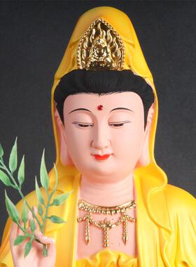 现货 油彩西方三圣佛像 阿弥陀佛观音菩萨佛堂供奉神像工艺品摆件