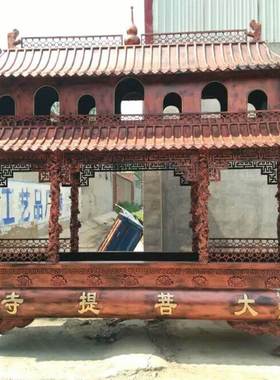 寺庙堂大型香炉柱纯铜生香炉祠铁户外长方香炉寺院陵园铸铁八龙香