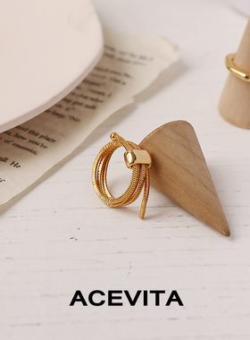 ACEVITA欧美时尚通勤叠戴戒指