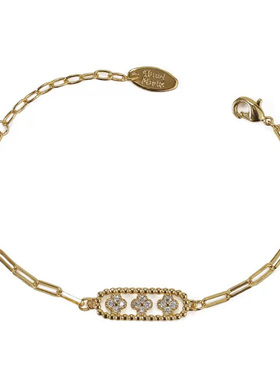 ACEVITA时尚简约花朵吊牌手链