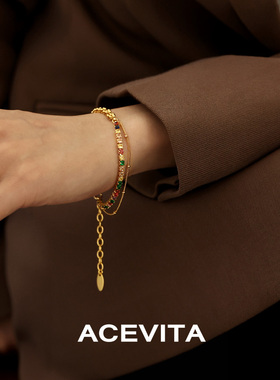 ACEVITA欧美夸张设计感麦穗手链