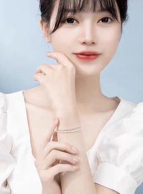 银饰送女友闺蜜现货双层简约风