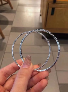 S925纯银四叶草手镯女小众设计感