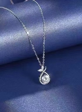 925纯银葫芦满钻轻奢锁骨链