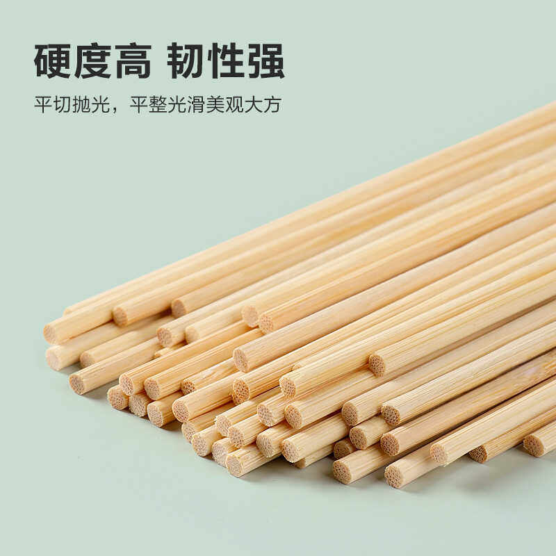 BBQ bamboo skewers disposable 3mm