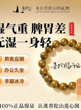 普陀山五行合香珠手串安神定志舒缓压力助神眠中药手链男女款礼物