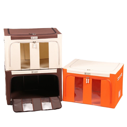 Водонепроницаемый большой ящик для хранения, складная стальная рама из нетканого материала, ткань оксфорд