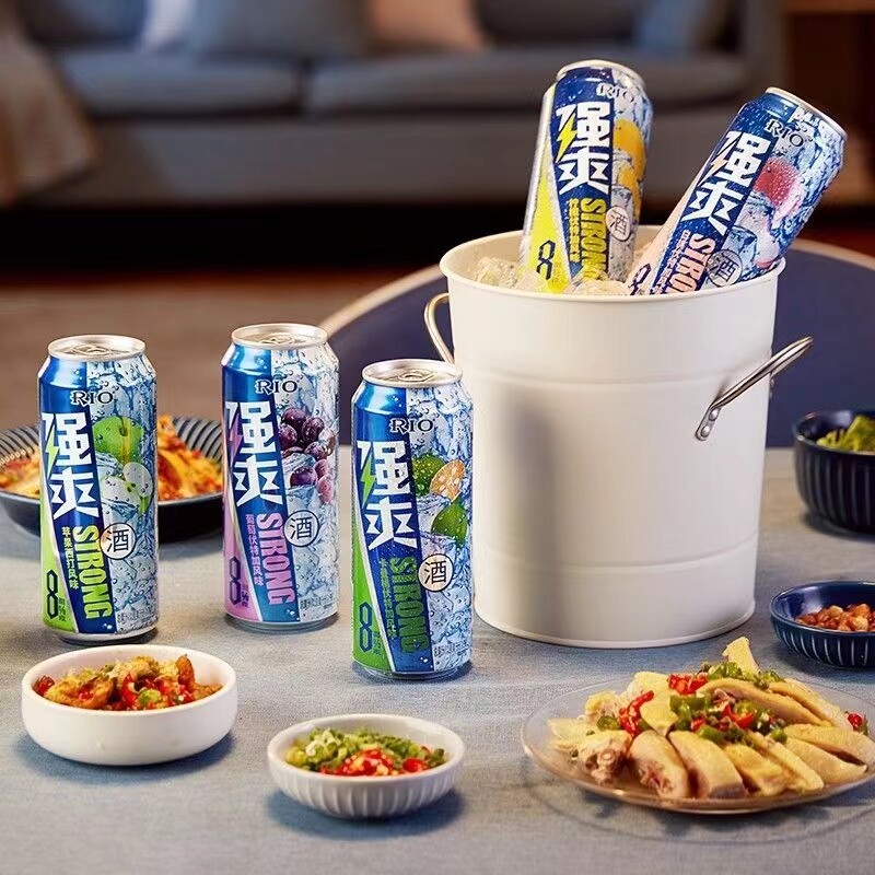 锐澳rio强爽8度鸡尾酒白桃气泡酒 蓝榕食品啤酒