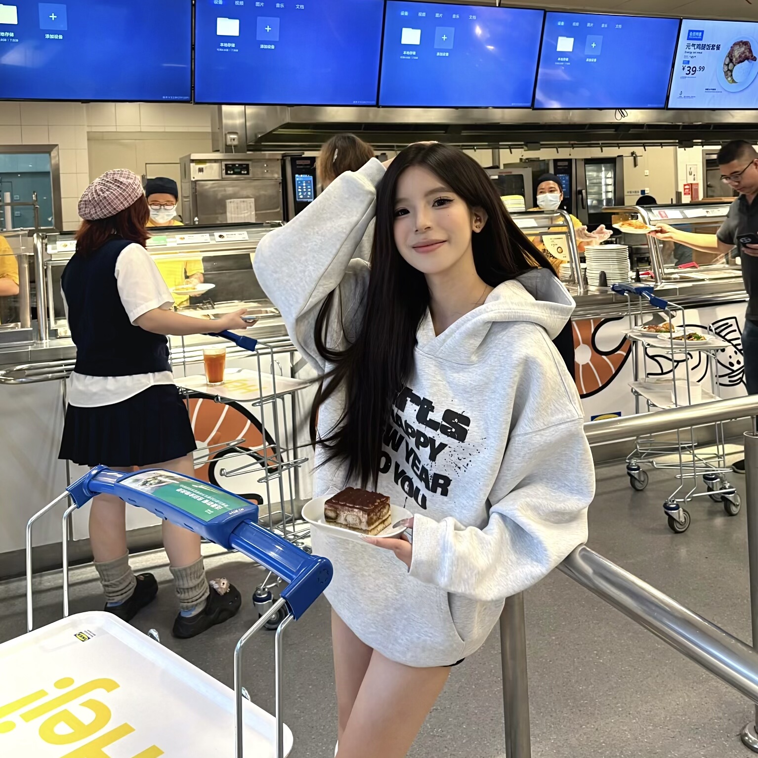 重磅 Asrts限定新款小众美式潮牌宽松情侣红色加厚连帽卫衣女外套,淘宝优惠券,粉丝福利购,淘宝优惠卷