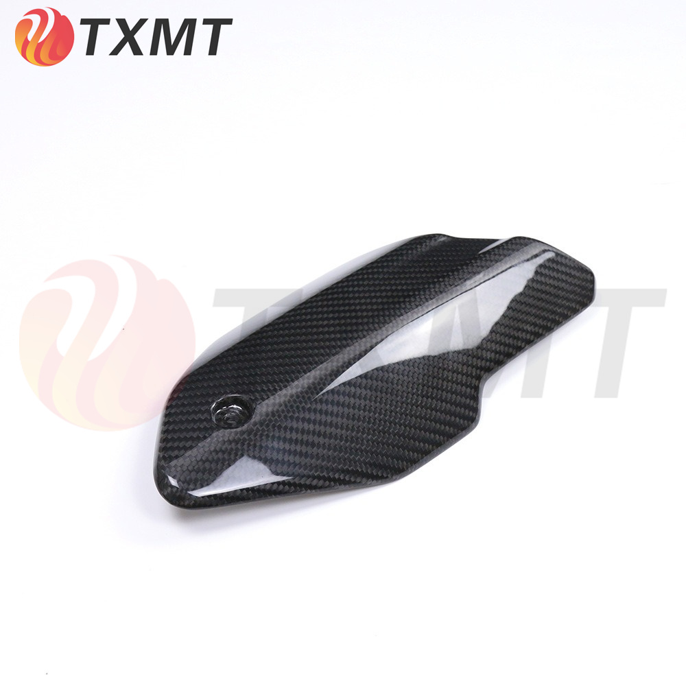 适用CFMOTO 春风800NK 23-24 摩托车碳纤维外壳改装配件 排气管罩 - 图1