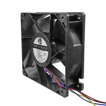 ກ່ອງແຈກຈ່າຍ 12cm 12038 DC waterproof fan 120mm industrial silent double ball cooling fan