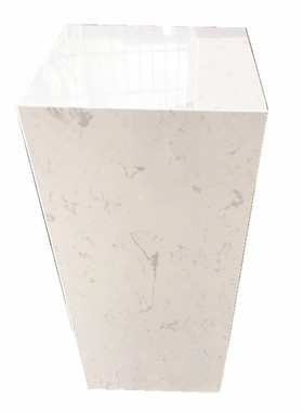 雅士白色大理石雕塑底座玄关样板房酒店家居装饰品摆件展示台