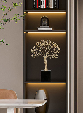 新中式金属高档摆件轻奢