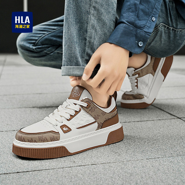 Heilan House Men's Shoes New Spring Trend Heighten Shoes Retro Presbyopia Casual Shoes Breathable and Versatile Shoes