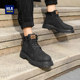 HLA/海澜之家男鞋新款秋冬复古高帮户外休闲大黄靴加绒百搭工装靴