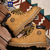 Heilan House men's shoes new versatile outdoor high-top casual rhubarb boots wear-resistant work boots Martin boots for men