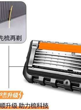 【锋利耐用】德国5层剃须刀片刮
