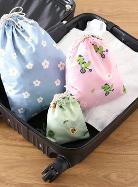 束口袋抽绳ins小布袋子旅行衣服鞋子整理收纳袋化妆品防尘收纳包