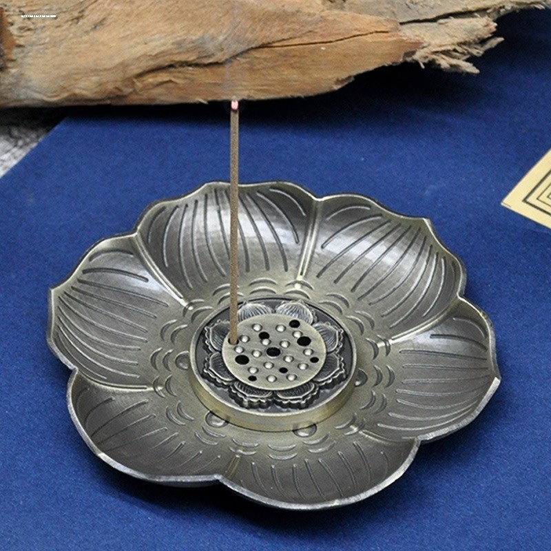 线香插香座莲花香盘托香架家用插香用具室内檀香炉点香器托盘底座,淘宝优惠券,粉丝福利购,淘宝优惠卷