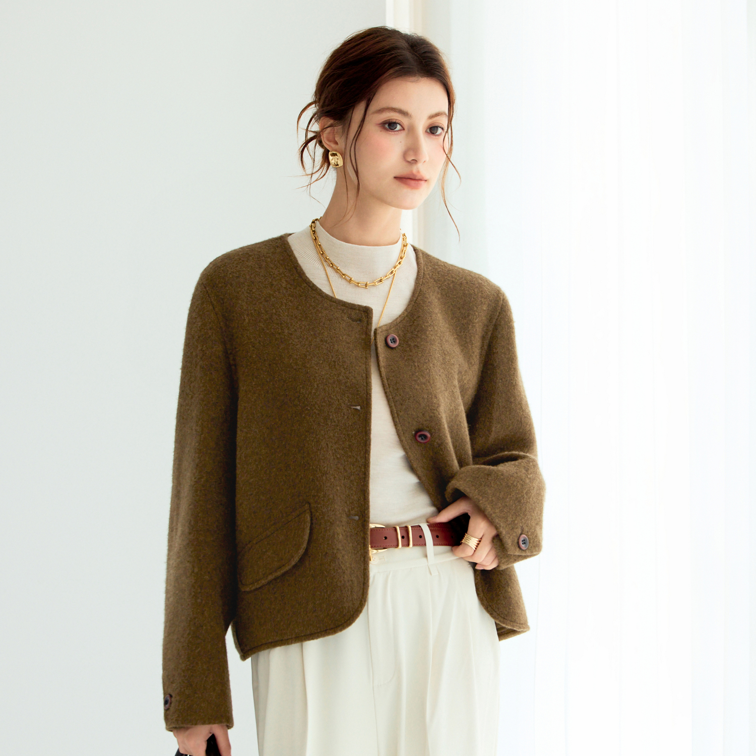 伊芙丽毛呢外套1G9970273W - 图2