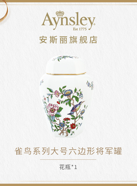 Aynsley大号六边形将军罐花瓶