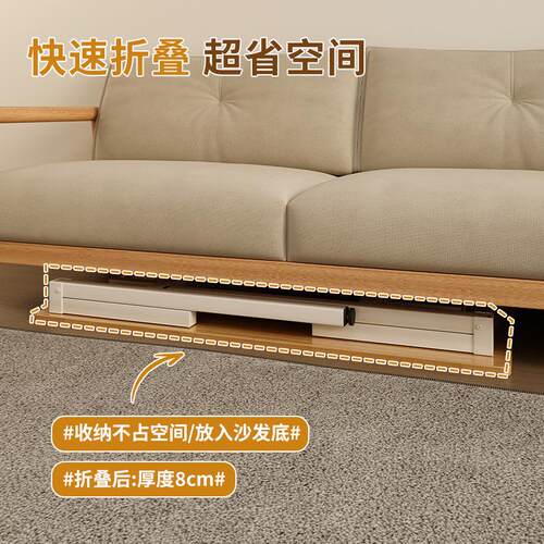 小桌子沙发边几家用客厅小户型茶几出租屋可折叠收纳方桌简易茶桌 - 图1