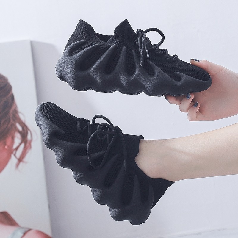 国潮情侣款八爪鱼女鞋2024新款软底透气火山袜子鞋运动跑步椰子鞋,淘宝优惠券,粉丝福利购,淘宝优惠卷