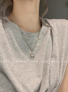 纯银冷淡风项链女ins百搭饰品