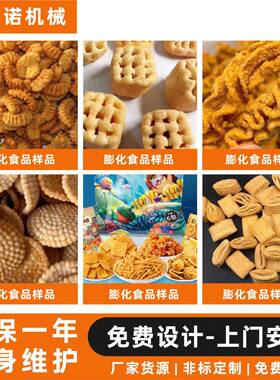 双螺杆膨化机油炸食品妙脆角锅巴尖角脆加工设备休闲零食膨化机